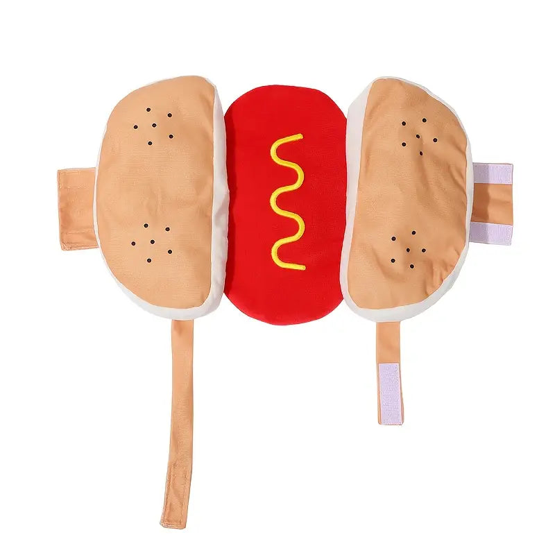 Disfraz de hot dog ( perro caliente) para mascotas