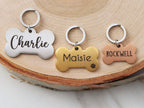 Placa personalizada de metal Forma: Hueso para perro