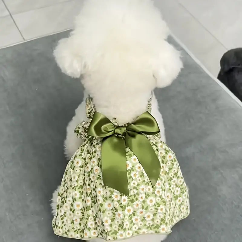 VESTIDO VERDE FLORAL