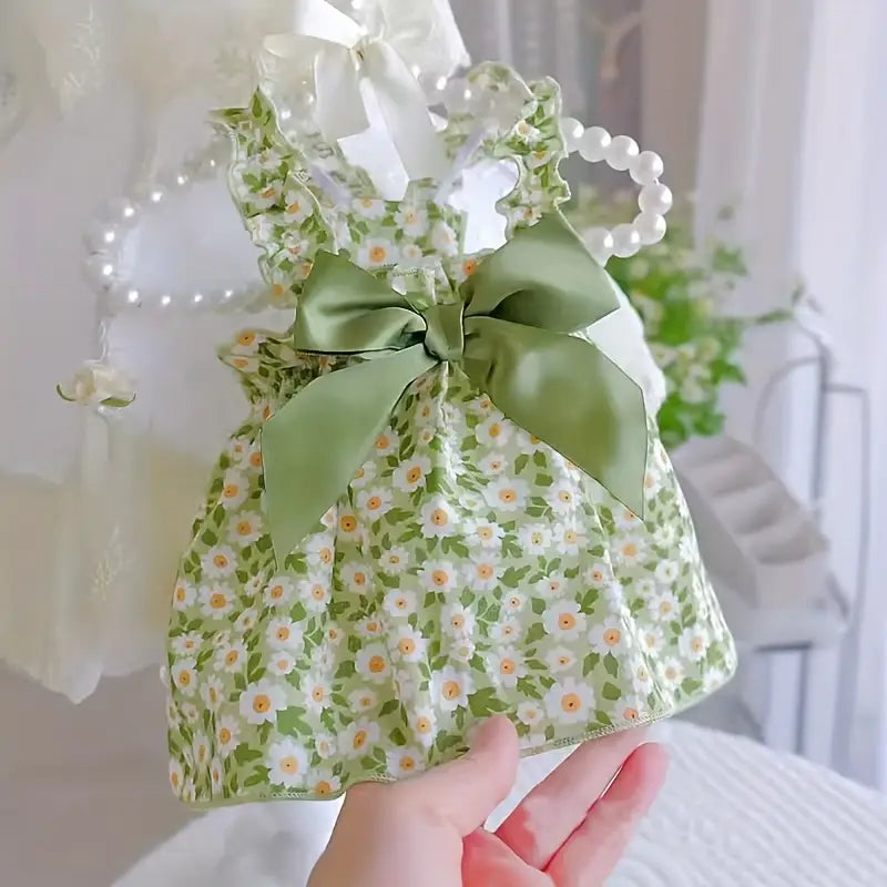 VESTIDO VERDE FLORAL